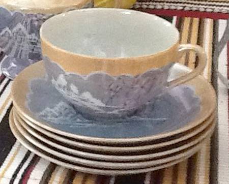 JAP1274 Flat Cup & Saucer Set