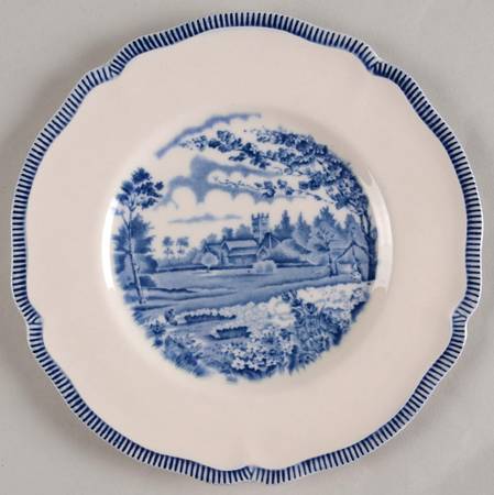 English Gardens Blue (Blue Band) by Johnson Brothers
