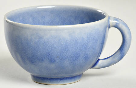 Tourron Blue Chardon Traditional Footed Cup