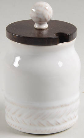 Le Panier Whitewash Sugar Bowl & Lid