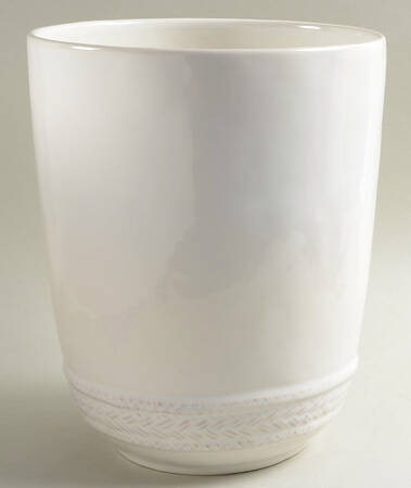 Le Panier Whitewash China Waste Basket