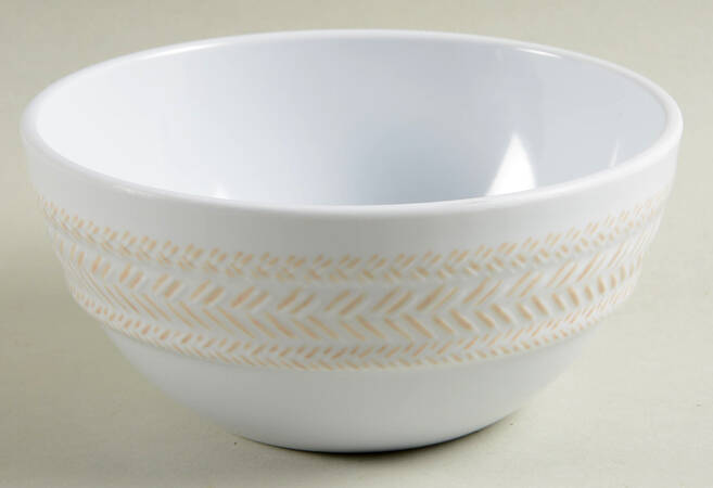 Le Panier Whitewash Melamine Coupe Cereal Bowl