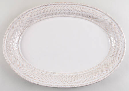 Le Panier Whitewash 17" Oval Serving Platter