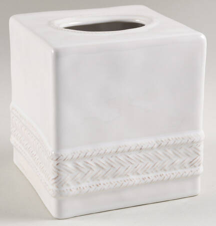 Le Panier Whitewash Square Tissue Box Cover