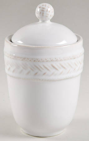 Le Panier Whitewash Bath Jar & Lid