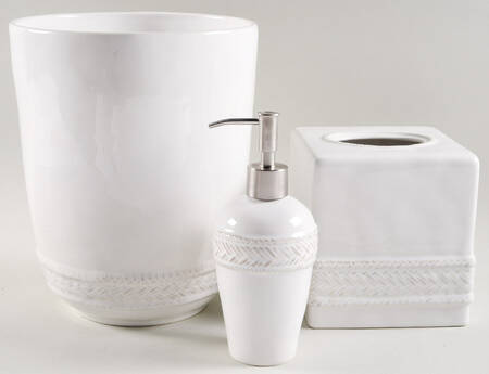 Le Panier Whitewash 3-Piece Bathroom Set