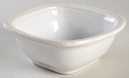 Le Panier Whitewash Square Fruit/Dessert (Sauce) Bowl