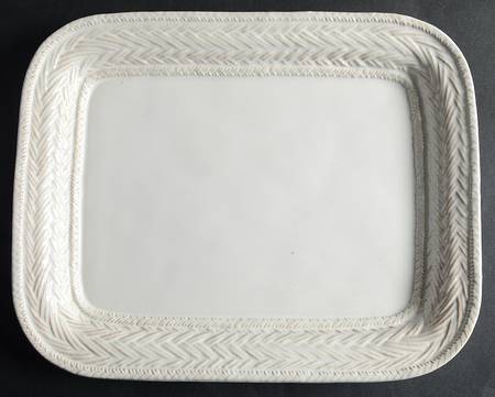 Le Panier Whitewash 14" Rectangular Serving Platter