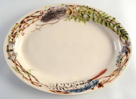 Forest Walk 17" Oval Serving Platter