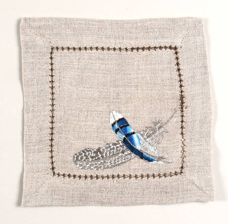 Forest Walk Embroidered Cloth Napkin by Juliska Ceramics