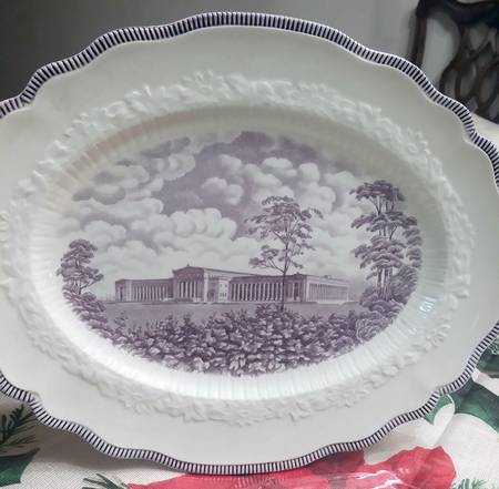 Century of Progress Mulberry 14" Oval Serving Platter