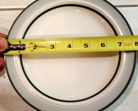 Grey Salad Plate