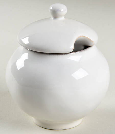 Puro Whitewash Sugar Bowl & Lid