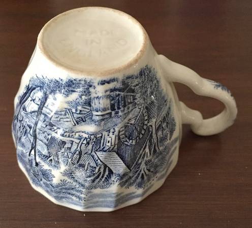 Watermill Blue Flat Cup