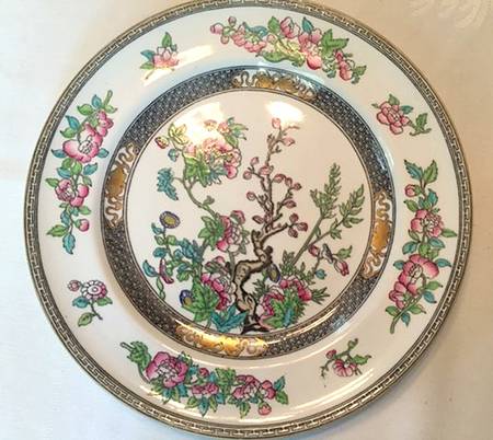 Indian Tree (Black, Gold Verge) by Johnson Brothers