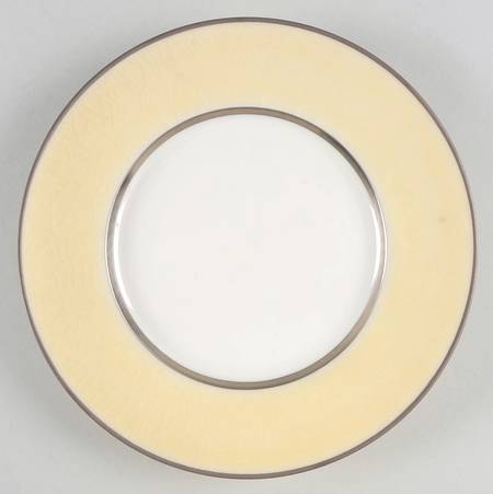Crackle Iced Up Yellow Salad/Dessert Plate