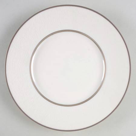 Crackle Iced Up Ivory Salad/Dessert Plate