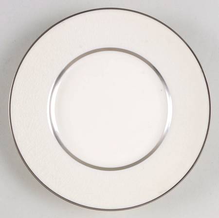 Crackle Iced Up Ivory Bread & Butter Plate