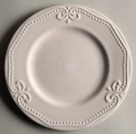Scroll White Salad Plate by JCPenney