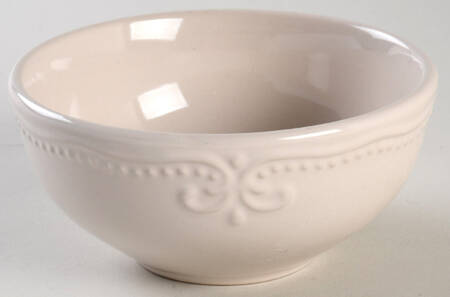 Scroll White Fruit/Dessert (Sauce) Bowl