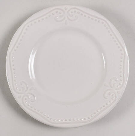 Scroll White Bread & Butter Plate