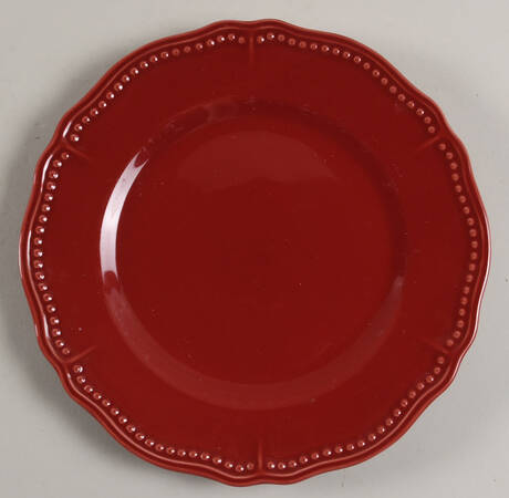 Amberly Cranberry Red Salad Plate