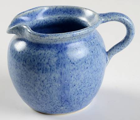 Blue Spongeware by John Garrou Pottery