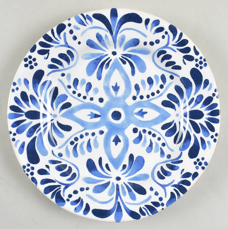 Iberian Journey Indigo Salad/Dessert Plate