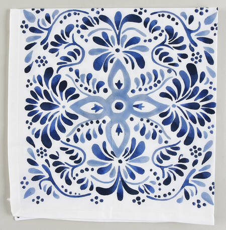 Iberian Journey Indigo Cloth Napkin