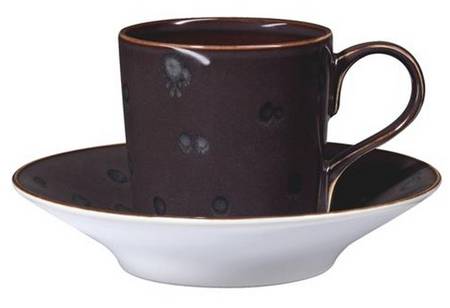 Tiramisu Chocolate Flat Cup & Saucer Set