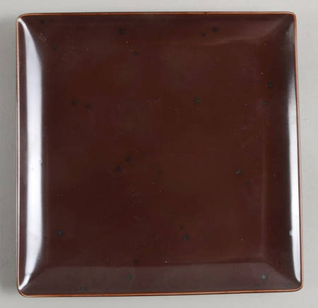 Tiramisu Ganache (Brown) 6" Square Plate