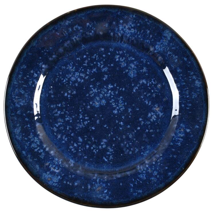 Puro Dappled Cobalt Salad/Dessert Plate