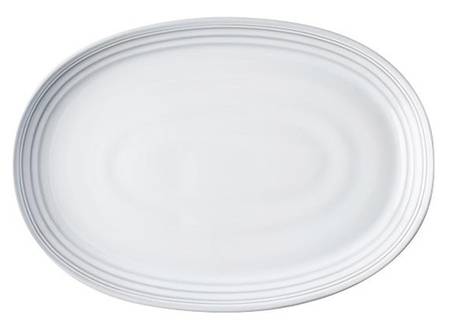 Bilbao White Truffle 17" Oval Serving Platter
