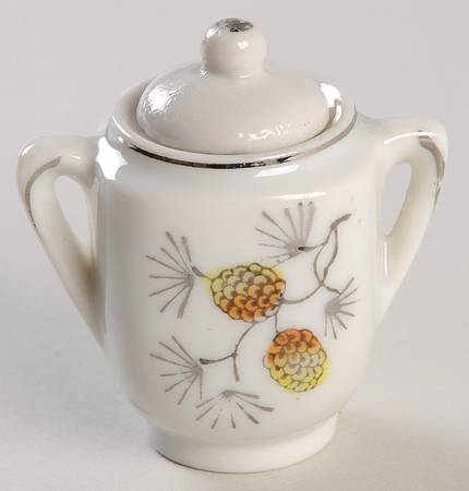 Pinecone (Child's Set Made in Japan) Toy Sugar Bowl & Lid