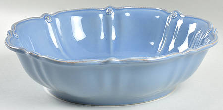 Berry & Thread-Chambray Blue 12" Round Serving Bowl by Juliska Ceramics