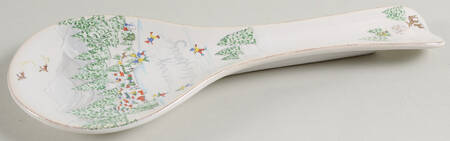 Berry and Thread North Pole Spoon Rest/Holder (Holds 1 Spoon)
