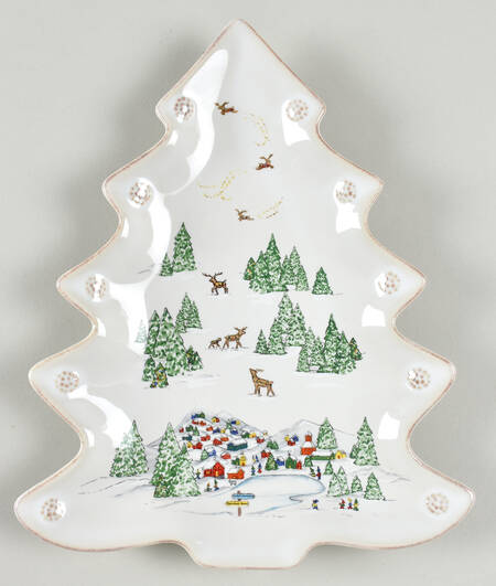 Berry and Thread North Pole 11" Figural Platter