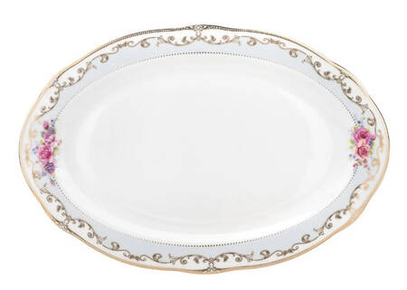Romantic Bloom 14" Oval Serving Platter
