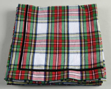 Stewart Tartan Cloth Napkin - Set of 4 by Juliska Ceramics