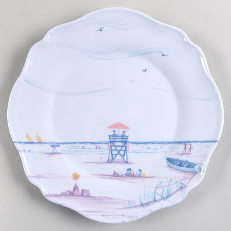 Country Estate Seaside Melamine Salad/Dessert Plate