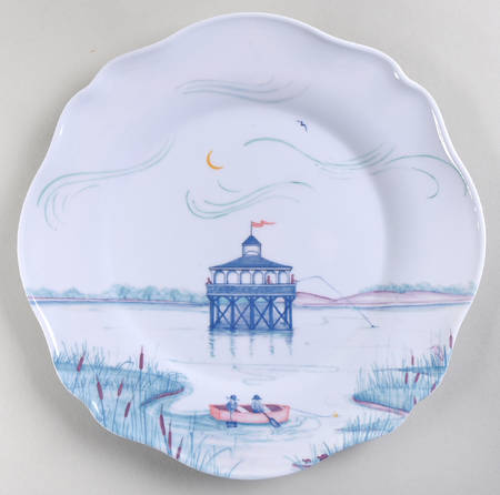 Country Estate Seaside Melamine Salad/Dessert Plate