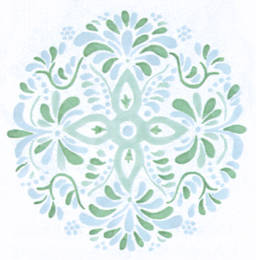 Iberian Journey Sage Melamine Salad/Dessert Plate
