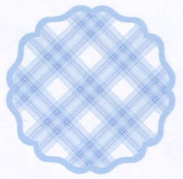 Stewart Tartan Chambray Round Cloth Placemat