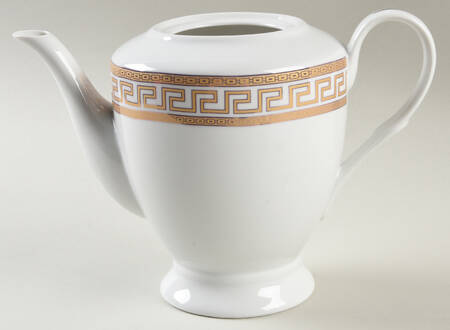 Greek Key Gold Teapot No Lid