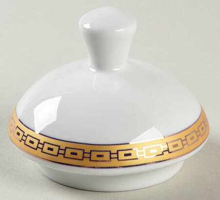 Greek Key Gold Lid for Teapot
