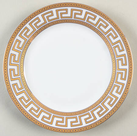 Greek Key Gold Salad Plate