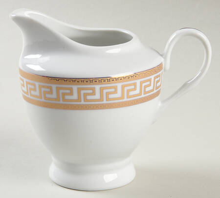 Greek Key Gold Creamer
