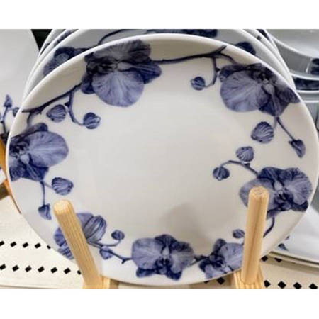 Blue Garden Salad Plate