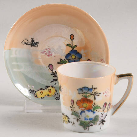 JAP1408 Flat Demitasse Cup & Saucer Set