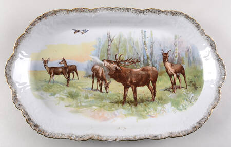 047 17" Oval Serving Platter